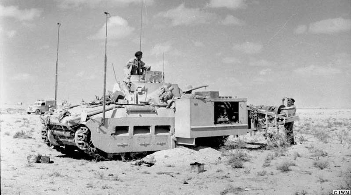 Britská Matilda škorpión.