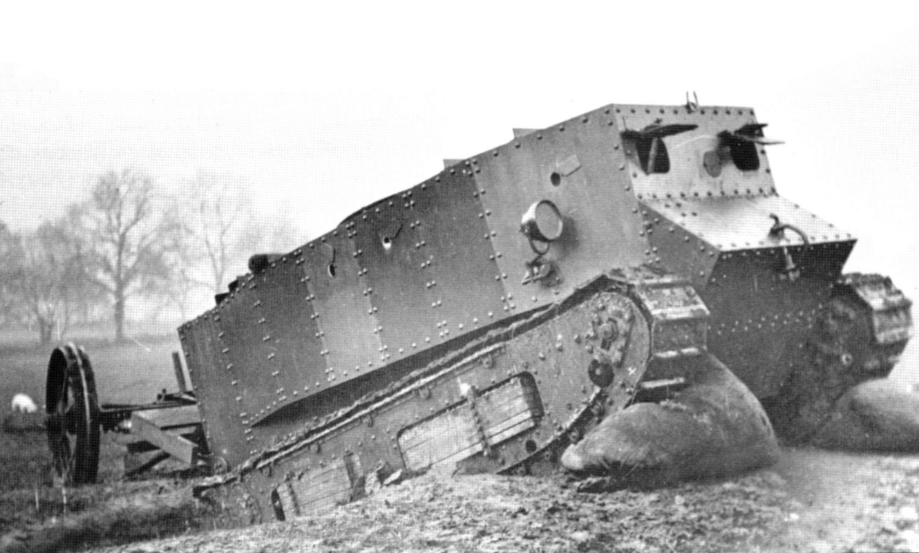 Malý Willie počas testovania.